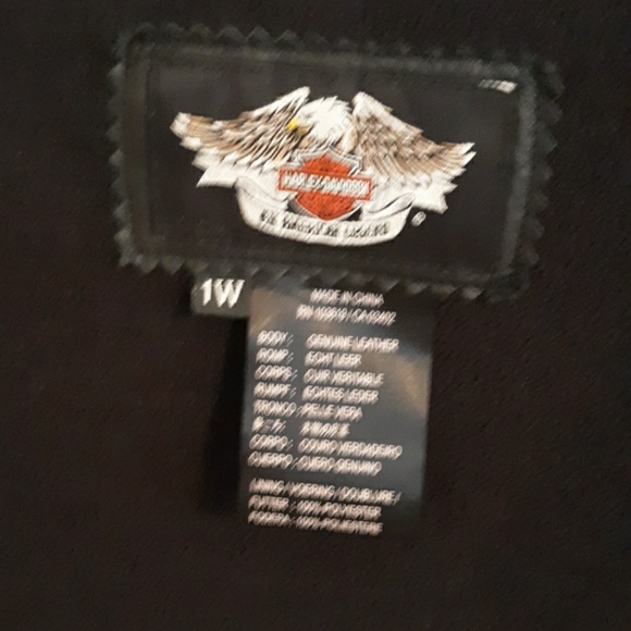 Womens leather harley davidson jacket - Picture 5 of 5